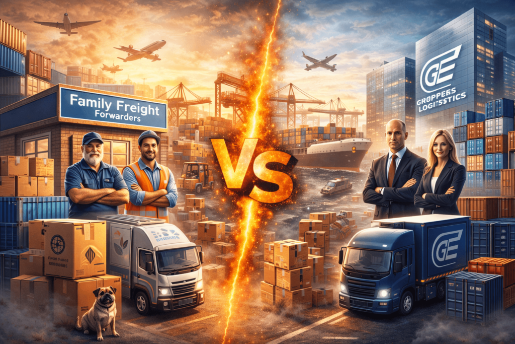 Family Freight Forwarders vs. Global Giants: Survival Strategies in 2025 Logistics